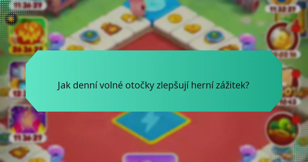 Jak denní volné otočky zlepšují herní zážitek?