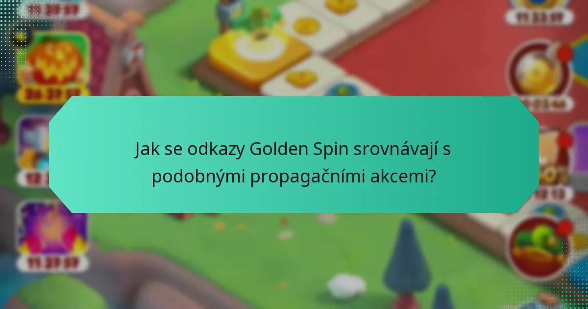 Jak se odkazy Golden Spin srovnávají s podobnými propagačními akcemi?