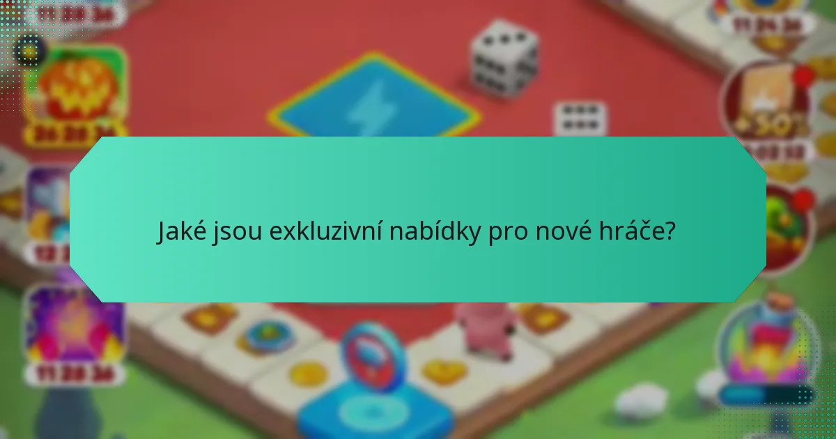 Jaké jsou exkluzivní nabídky pro nové hráče?