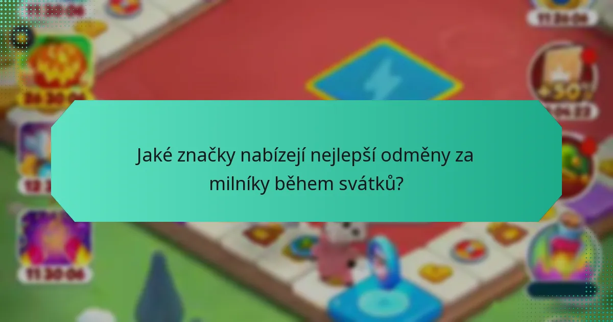 Jaké značky nabízejí nejlepší odměny za milníky během svátků?